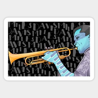 Miles Davis "King of Blue" Sticker
